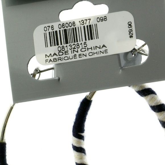 Express Tassel-Earrings Silver/Blue NWT - Picture 2 of 4